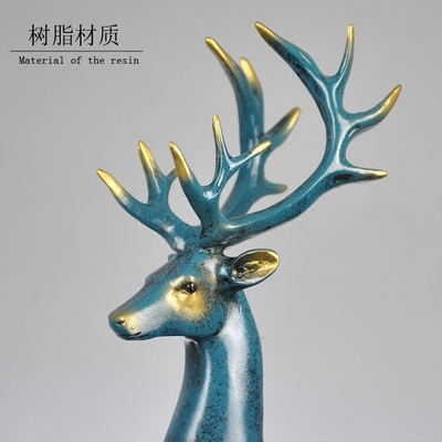 歐式藍(lán)色麋鹿 客廳中的藝術(shù)點(diǎn)綴