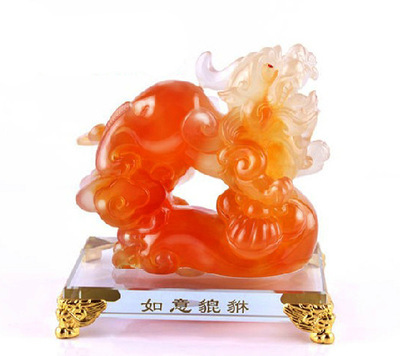 【樹脂如意貔貅擺件 鎮宅招財產品 家居工藝品擺設 仿玉產品】價格,廠家,圖片,塑料、樹脂工藝品,梅州市客家藝博城-